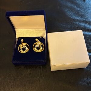 Elegant Gold and Silver Earrings
